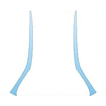 PAINT PROTECTION KIT - 2024 LEXUS LC 500 COUPE A PILLARS - PRECUT PPF CLEAR BRA WRAP