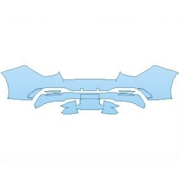 PAINT PROTECTION KIT - 2021 MERCEDES CLA CLASS AMG 35 WITH AERO PKG COUPE REAR BUMPER - PRECUT PPF CLEAR BRA WRAP