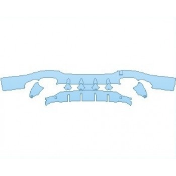 PAINT PROTECTION KIT - 2021 MERCEDES CLA CLASS AMG 35 WITH AERO PKG COUPE REAR DIFFUSER - PRECUT PPF CLEAR BRA WRAP