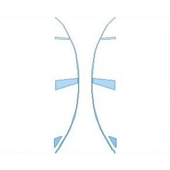 PAINT PROTECTION KIT - 2021 MERCEDES CLA CLASS AMG 35 WITH AERO PKG COUPE WINDOW TRIM AND PILLARS - PRECUT PPF CLEAR BRA WRAP