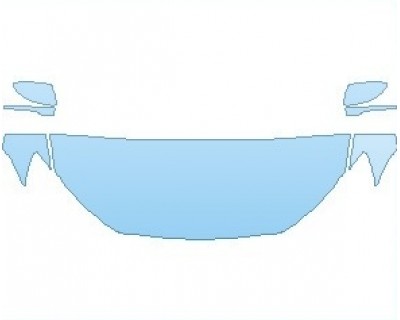 PAINT PROTECTION KIT - 2023 VOLKSWAGEN PASSAT SEL HOOD (NO WRAPPED EDGES) - PRECUT PPF CLEAR BRA WRAP