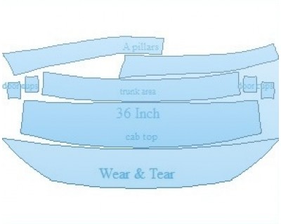 PAINT PROTECTION KIT - 2023 VOLKSWAGEN PASSAT SEL COMMON WEAR AREA KIT - PRECUT PPF CLEAR BRA WRAP