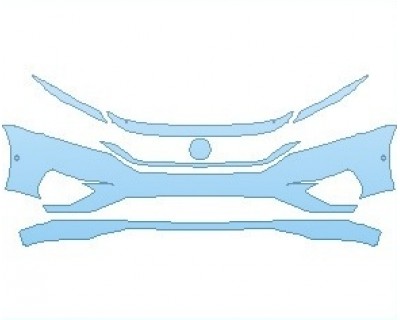 PAINT PROTECTION KIT - 2023 VOLKSWAGEN PASSAT SEL BUMPER WITH SENSORS - PRECUT PPF CLEAR BRA WRAP