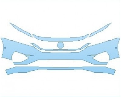 2022 VOLKSWAGEN PASSAT SE BUMPER WITH SENSORS