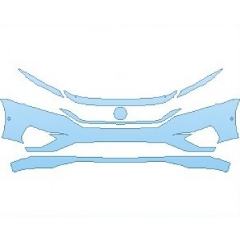 PAINT PROTECTION KIT - 2023 VOLKSWAGEN PASSAT SEL BUMPER - PRECUT PPF CLEAR BRA WRAP