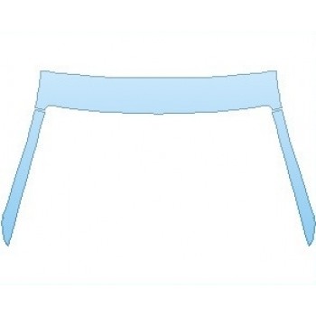 PAINT PROTECTION KIT - 2022 LAMBORGHINI HURACAN LP 580-2 COUPE A PILLARS AND CAB TOP WITH SEAMS - PRECUT PPF CLEAR BRA WRAP