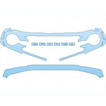 PAINT PROTECTION KIT - 2023 FORD BRONCO RAPTOR BUMPER AND GRILLE - PRECUT PPF CLEAR BRA WRAP