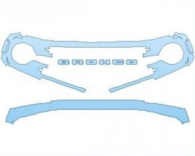 2022 FORD BRONCO BADLANDS 4 DOOR BUMPER AND GRILLE