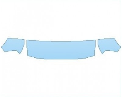 PAINT PROTECTION KIT - 2023 FORD BRONCO RAPTOR HOOD 18 INCH (NO WRAPPED EDGES) - PRECUT PPF CLEAR BRA WRAP