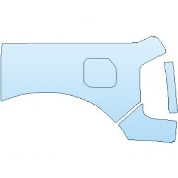 PAINT PROTECTION KIT - 2021 FORD BRONCO BADLANDS 4 DOOR REAR QUARTER PANEL LEFT SIDE - PRECUT PPF CLEAR BRA WRAP