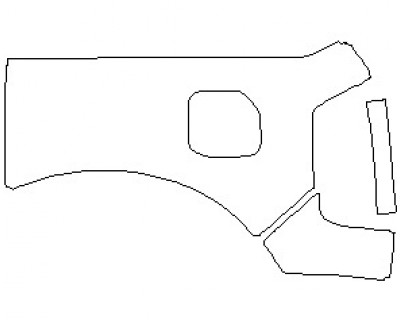 2022 FORD BRONCO BADLANDS 4 DOOR REAR QUARTER PANEL WITH WHEEL WELL (WRAPPED EDGES) LEFT SIDE