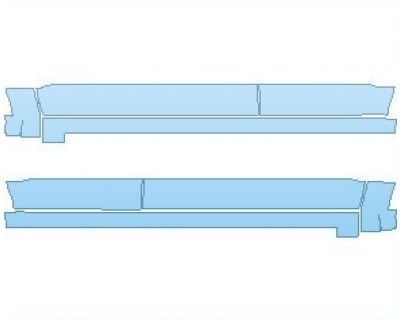 PAINT PROTECTION KIT - 2023 FORD BRONCO RAPTOR ROCKER PANELS - PRECUT PPF CLEAR BRA WRAP