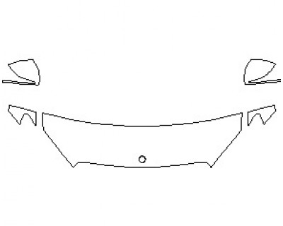 2021 MERCEDES C CLASS 300 COUPE HOOD 18 INCH (WRAPPED EDGES)