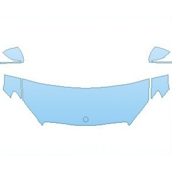 PAINT PROTECTION KIT - 2023 MERCEDES C CLASS 300 4MATIC COUPE HOOD (WRAPPED EDGES) - PRECUT PPF CLEAR BRA WRAP