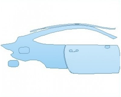 PAINT PROTECTION KIT - 2023 MERCEDES C CLASS 300 4MATIC COUPE REAR QUARTER PANEL & DOOR RIGHT SIDE - PRECUT PPF CLEAR BRA WRAP
