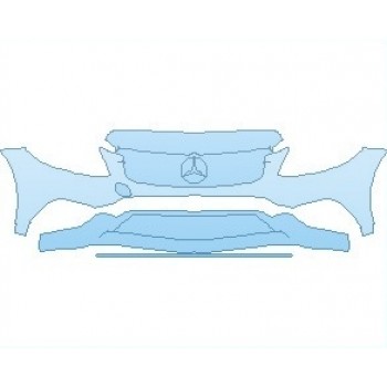 PAINT PROTECTION KIT - 2023 MERCEDES C CLASS 300 4MATIC COUPE BUMPER WITH TOW HOLE - PRECUT PPF CLEAR BRA WRAP