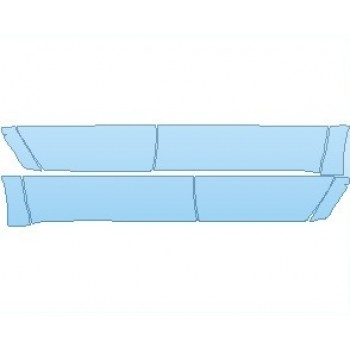PAINT PROTECTION KIT - 2020 NISSAN TITAN XD SL  ROCKER PANELS CREW CAB - PRECUT PPF CLEAR BRA WRAP