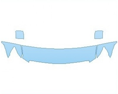 PAINT PROTECTION KIT - 2020 NISSAN TITAN XD SL  HOOD NO WRAPPED EDGES - PRECUT PPF CLEAR BRA WRAP
