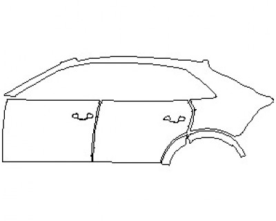 2021 AUDI RSQ8 REAR QUARTER PANEL AND DOORS LEFT SIDE