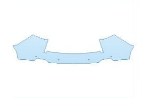 2027 ACURA RDX BASE REAR BUMPER WITH SENSORS