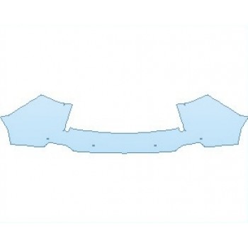 PAINT PROTECTION KIT - 2025 ACURA RDX BASE REAR BUMPER WITH SENSORS - PRECUT PPF CLEAR BRA WRAP