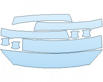 2024 KIA FORTE FE COMMON WEAR AREA KIT - PRECUT PPF CLEAR BRA WRAP
