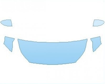 2024 KIA FORTE FE HOOD (NO WRAPPED EDGES) - PRECUT PPF CLEAR BRA WRAP