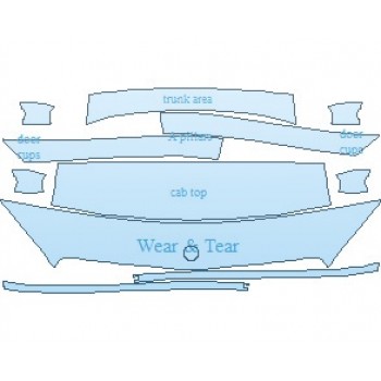 PAINT PROTECTION KIT - 2020 MERCEDES C CLASS AMG C 43 SEDAN COMMON WEAR AREA KIT AREAS - INVISIBLEMASK - 3M PAINT PROTECTION