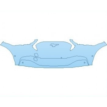 PAINT PROTECTION KIT - 2025 FORD MUSTANG MACH-E SELECT BUMPER WITH SENSORS - PRECUT PPF CLEAR BRA WRAP