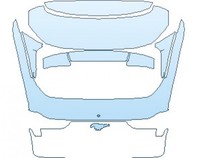 PAINT PROTECTION KIT - 2025 FORD MUSTANG MACH-E SELECT REAR HATCH - PRECUT PPF CLEAR BRA WRAP