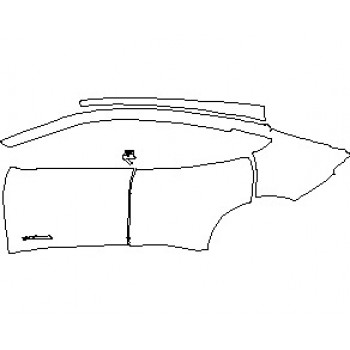 2022 FORD MUSTANG MACH-E SELECT REAR QUARTER PANEL AND DOORS WITH MACH E4 X EMBLEM LEFT SIDE