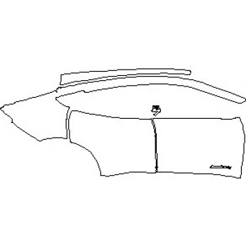 2023 FORD MUSTANG MACH-E SELECT REAR QUARTER PANEL & DOORS WITH MACH E4 X EMBLEM RIGHT SIDE