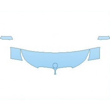 PAINT PROTECTION KIT - 2021 BMW I3 MEGA WORLD RANGE EXTENDER HOOD (NO WRAPPED EDGES) - PRECUT PPF CLEAR BRA WRAP
