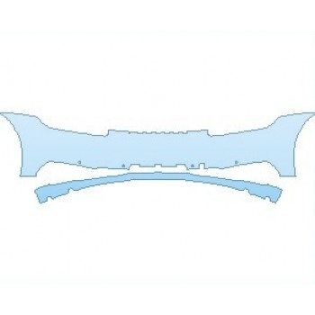 PAINT PROTECTION KIT - 2021 PORSCHE 911 CARRERA COUPE REAR BUMPER WITH SENSORS - PRECUT PPF CLEAR BRA WRAP