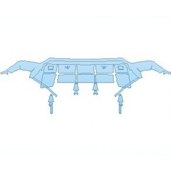 2025 LAMBORGHINI URUS BASE REAR DIFFUSER WITH SENSORS & POWER FOLDING TOW BAR - PRECUT PPF CLEAR BRA WRAP