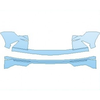 2025 LAMBORGHINI URUS BASE REAR BUMPER - PRECUT PPF CLEAR BRA WRAP