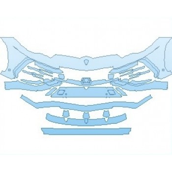 2025 LAMBORGHINI URUS BASE BUMPER WITH SENSORS - PRECUT PPF CLEAR BRA WRAP