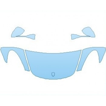 PAINT PROTECTION KIT - 2022 PORSCHE 718 SPYDER HOOD (NO WRAPPED EDGES) - PRECUT PPF CLEAR BRA WRAP