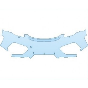 PAINT PROTECTION KIT - 2022 PORSCHE 718 SPYDER BUMPER WITH WASHERS - PRECUT PPF CLEAR BRA WRAP