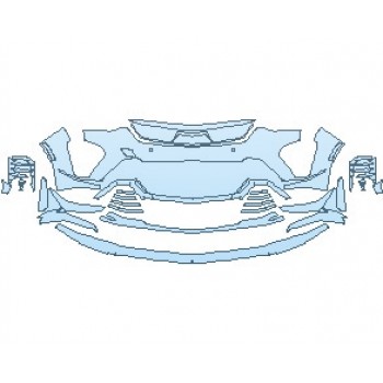 2023 CADILLAC CT4 V-SERIES BLACKWING BUMPER (CARBON FIBER EDITION) WITH SENSORS