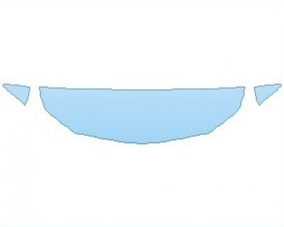 PAINT PROTECTION KIT - 2025 CADILLAC CT4 V-SERIES BLACKWING HOOD 18 INCH (WRAPPED EDGES) - PRECUT PPF CLEAR BRA WRAP