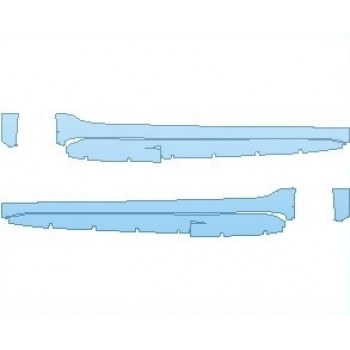 PAINT PROTECTION KIT - 2025 CADILLAC CT4 V-SERIES BLACKWING ROCKER PANELS - PRECUT PPF CLEAR BRA WRAP