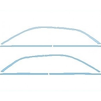 PAINT PROTECTION KIT - 2025 CADILLAC CT4 V-SERIES BLACKWING WINDOW TRIM - PRECUT PPF CLEAR BRA WRAP