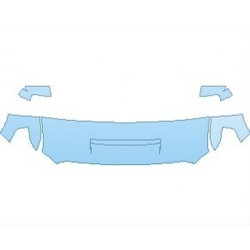 PAINT PROTECTION KIT - 2021 GMC SIERRA 1500 HARLEY DAVIDSON HOOD (WRAPPED EDGES) - PRECUT PPF CLEAR BRA WRAP