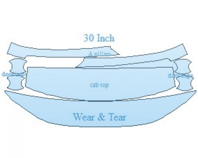 PAINT PROTECTION KIT - 2024 HONDA CIVIC SPORT HATCHBACK COMMON WEAR AREA KIT - PRECUT PPF CLEAR BRA WRAP