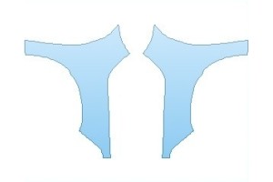 2027 HONDA CIVIC LX HATCHBACK FULL FENDERS (NO WRAPPED EDGES)