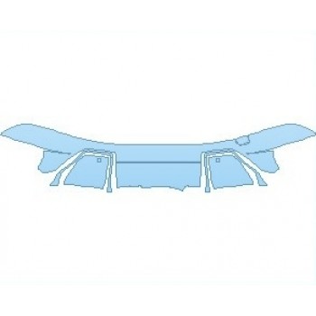 PAINT PROTECTION KIT - 2022 BMW X5 M COMPETITION REAR DIFFUSER WITH SENSORS - PRECUT PPF CLEAR BRA WRAP