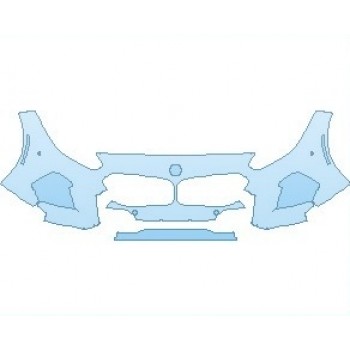 PAINT PROTECTION KIT - 2022 BMW Z4 M-SPORT BUMPER WITH SENSORS - PRECUT PPF CLEAR BRA WRAP