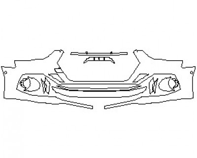2022 AUDI RS5 SPORTBACK BUMPER WITH SENSORS