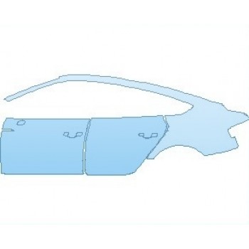 PAINT PROTECTION KIT - 2022 AUDI RS5 SPORTBACK REAR QUARTER PANEL AND DOORS LEFT SIDE - PRECUT PPF CLEAR BRA WRAP